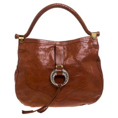 Jimmy Choo Tan Leather Ruby Hobo