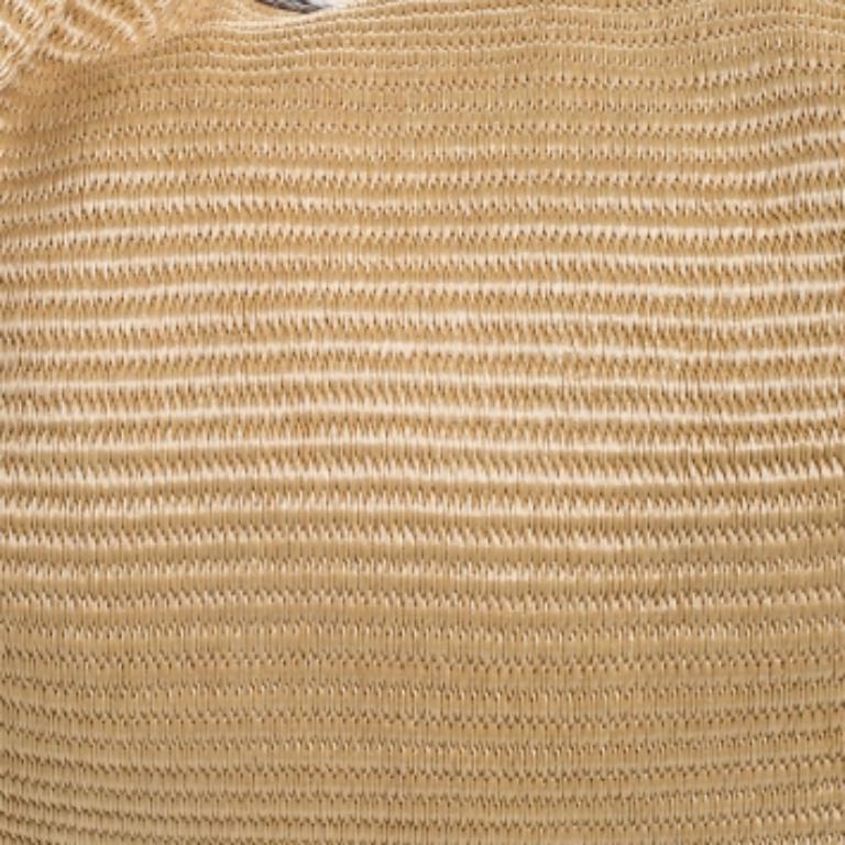 Jimmy Choo Tan Straw and Snake Skin Trim Handle Sky Hobo en vente 3