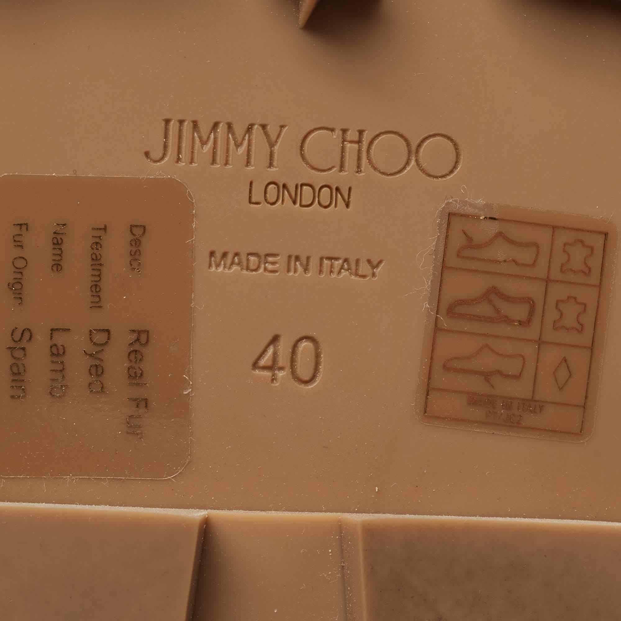 Jimmy Choo Tan Suede Bayu Boots Size 40 2