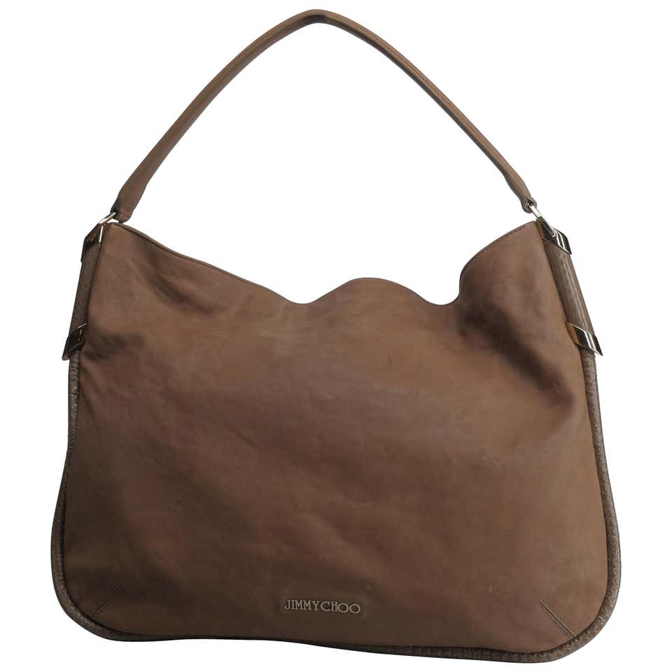 Jimmy Choo Earth Tone Metallic Python Shoulder Handbag at 1stDibs