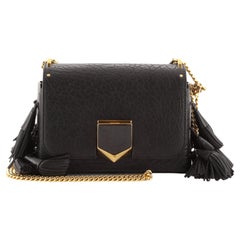 Jimmy Choo Lockett Petite Umhängetasche aus Leder mit Quasten