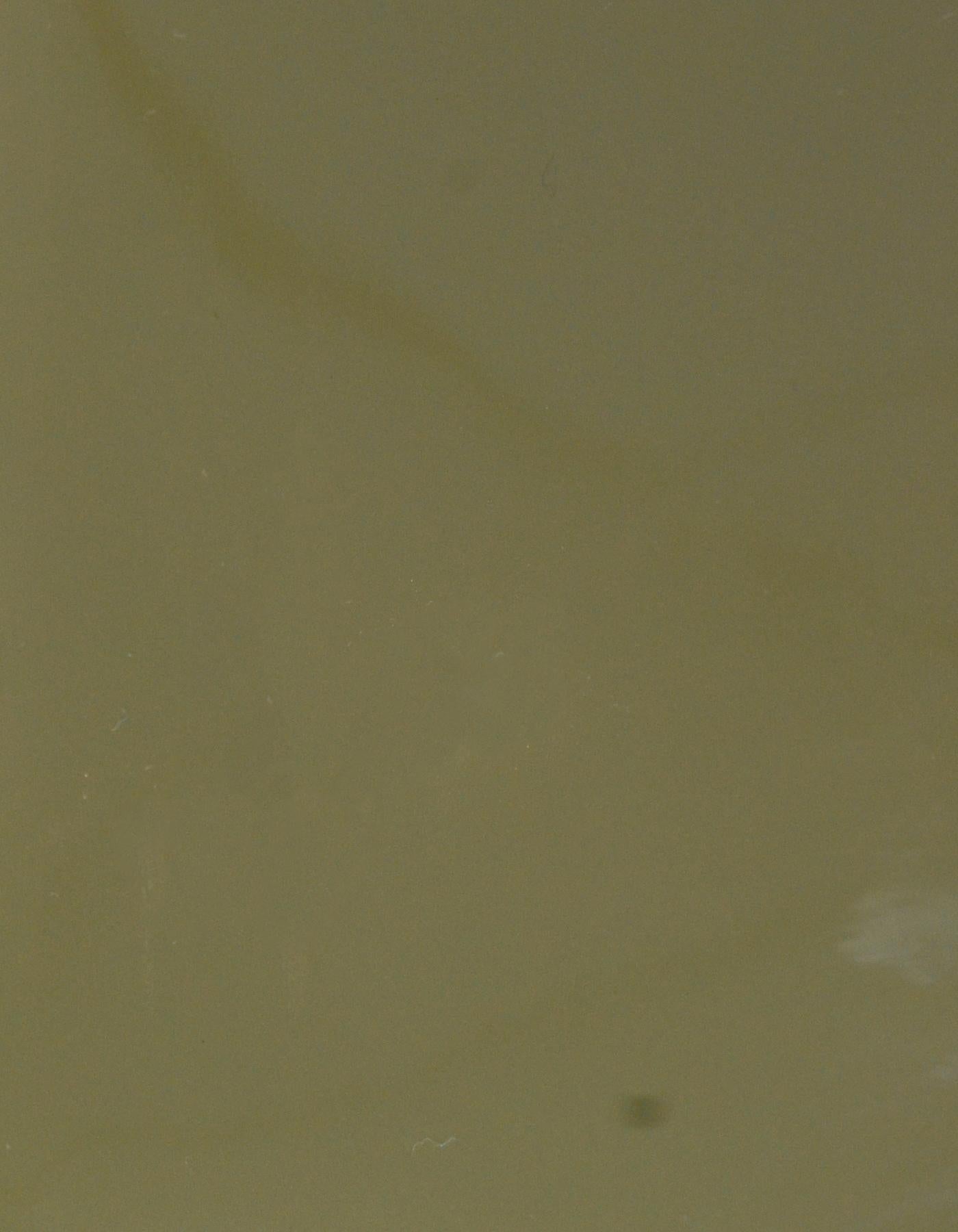 taupe patent leather clutch