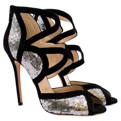 Jimmy Choo 'Tempest' Sequin Sandal - Size 40.5