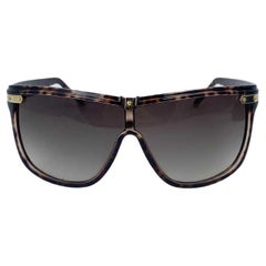 Jimmy Choo Tortoise Shell Mirrored-lens Polarized Aviator Sunglasses