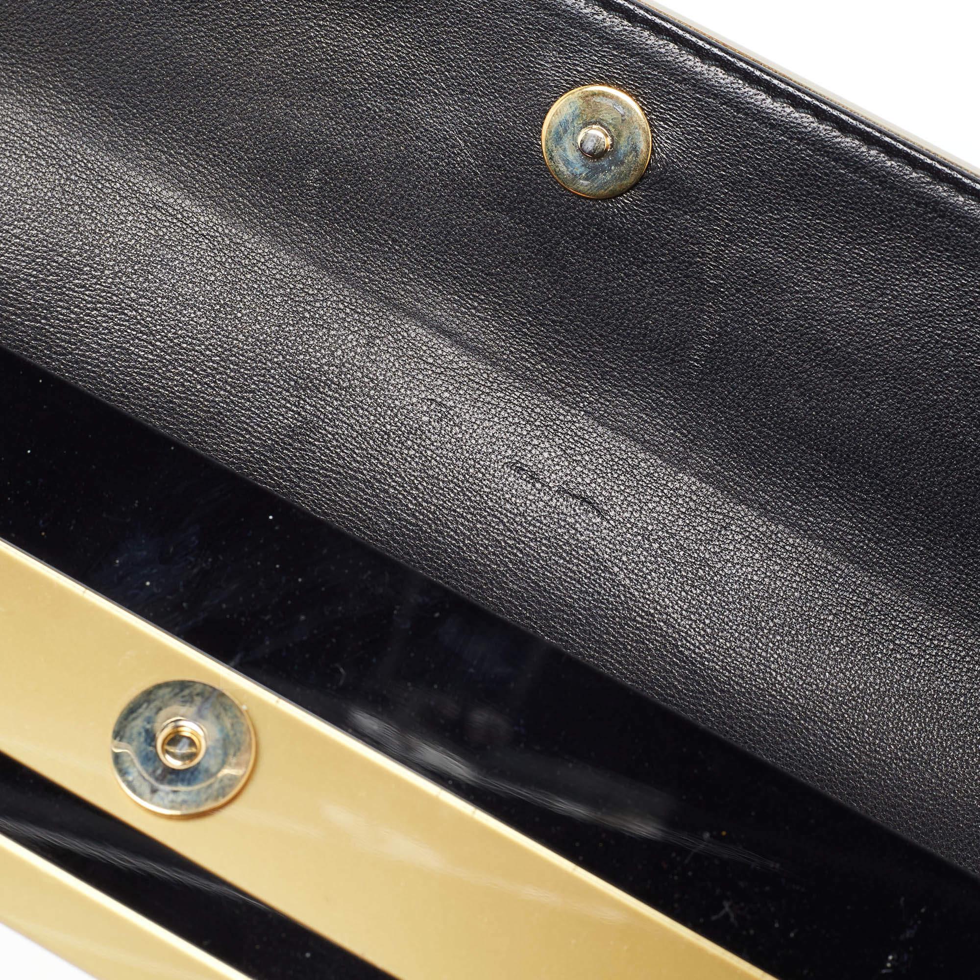 Jimmy Choo Tri Color Acrylic and Leather Sweetie Chain Clutch 2