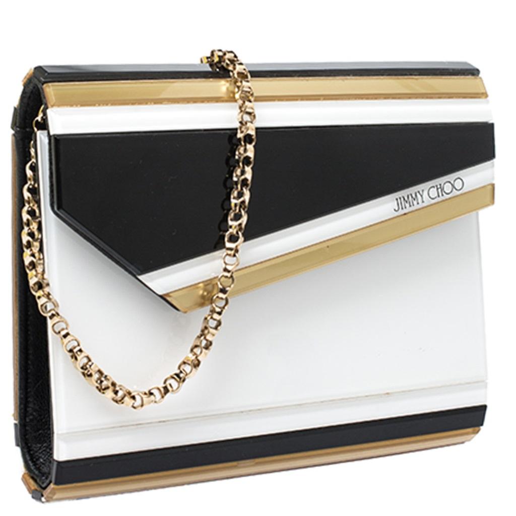 Jimmy Choo Tricolor Acrylic Candy Chain Clutch In Good Condition In Dubai, Al Qouz 2