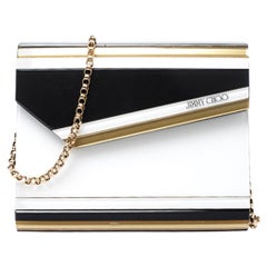 Jimmy Choo Tricolor Acrylic Candy Chain Clutch