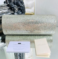 Jimmy Choo Tube Glitter Clutch Bag