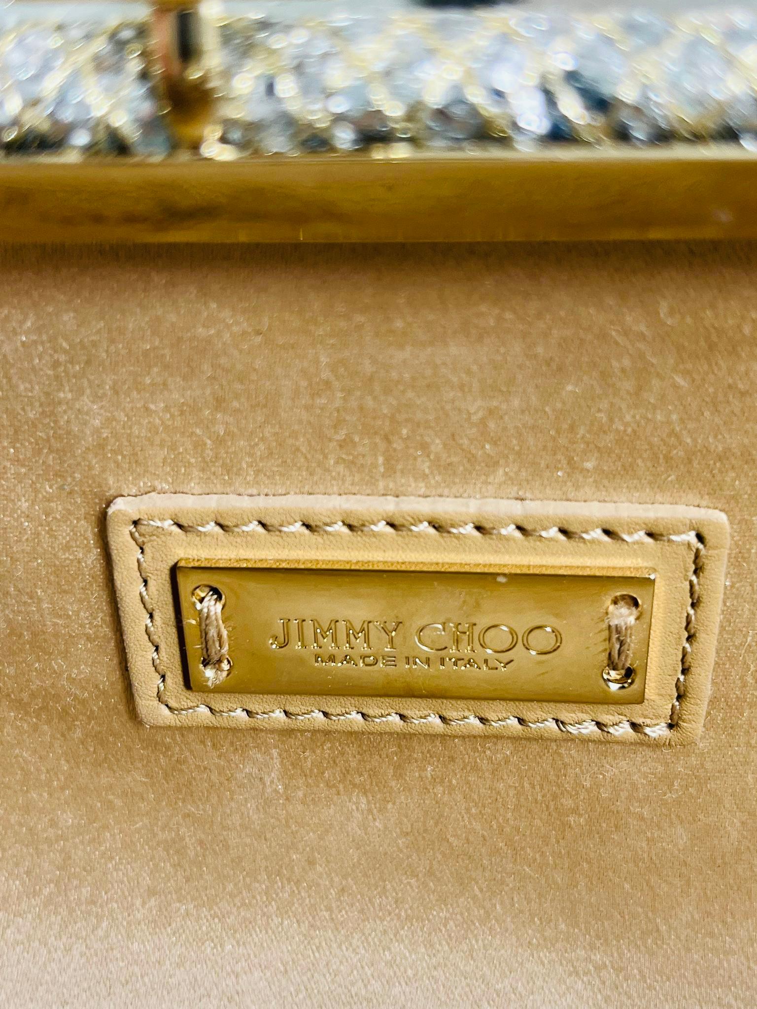 Jimmy Choo Tube Glitter Clutch Bag 4