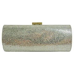 Jimmy Choo Tube Glitter Clutch Bag