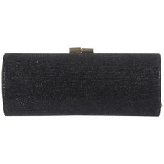 Tube Glitter Twill Clutch von Jimmy Choo