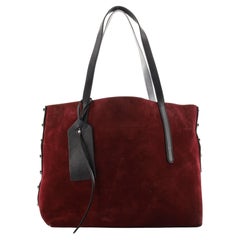 Jimmy Choo Twist East West Tote Leather and Suede Medium