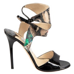 Jimmy Choo Union Jack Buckle Strap Sandals Size IT 40