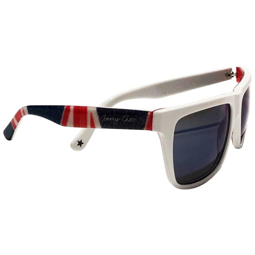 Jimmy Choo Black/Gold Mirror J7QM3 Andie Round Sunglasses For Sale at