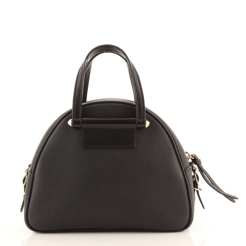 Leder Bowlingtasche von Jimmy Choo Varenne Klein (Schwarz)