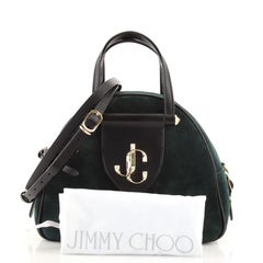 Jimmy Choo Varenne Bowling Bag Suede Small