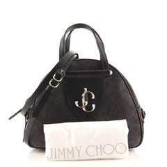 Jimmy Choo Varenne Bowling Bag Suede Small