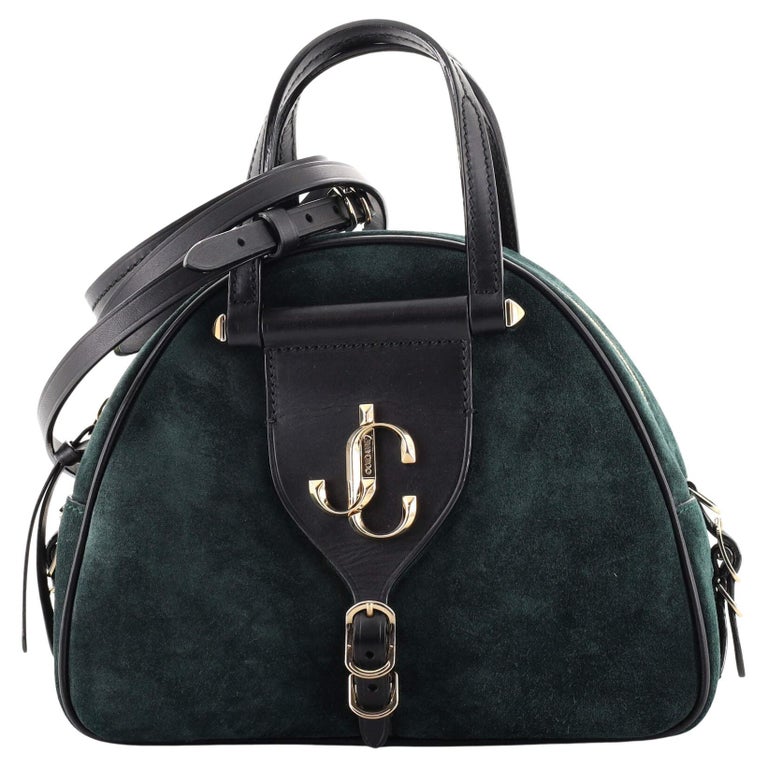 Jimmy Choo Varenne Bowling Bag Suede Small at 1stDibs