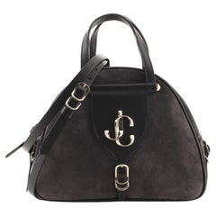 Jimmy Choo Varenne Bowling Bag Suede Small