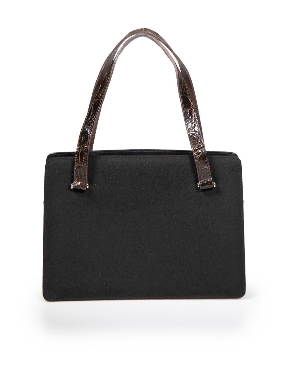 Jimmy Choo Vintage Black Mini Handbag In Good Condition For Sale In London, GB