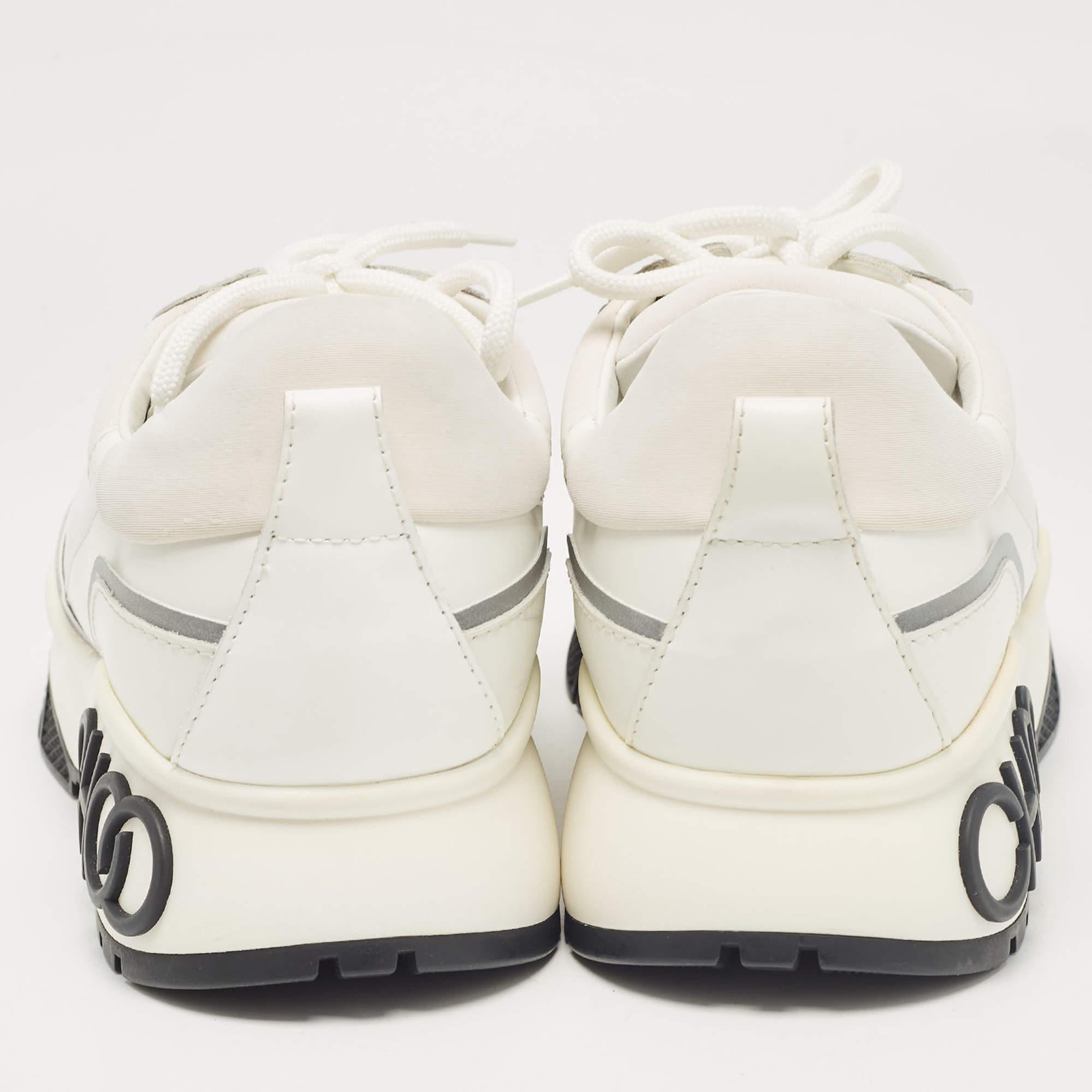  Jimmy Choo baskets Raine à lacets en cuir et tissu blanc taille 41,5 Pour femmes 