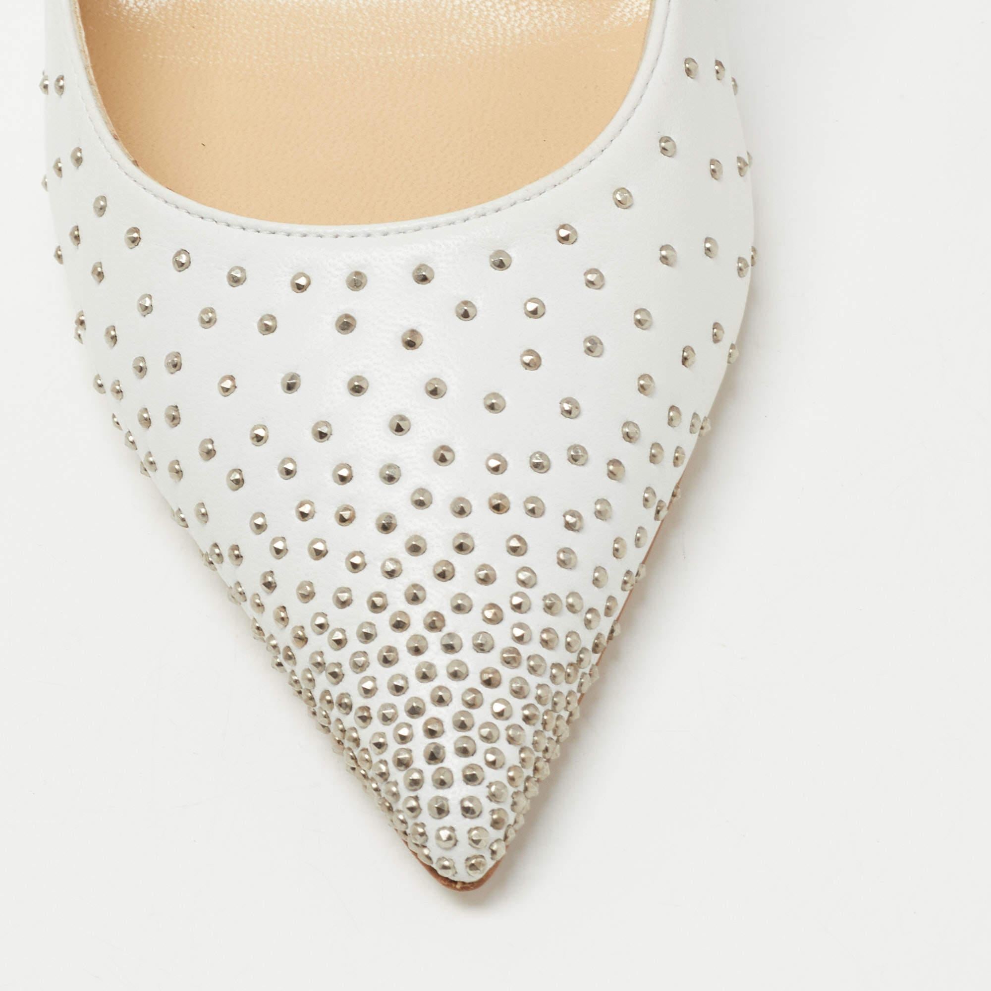 Jimmy Choo Pumps Anouk in pelle bianca misura 40 1