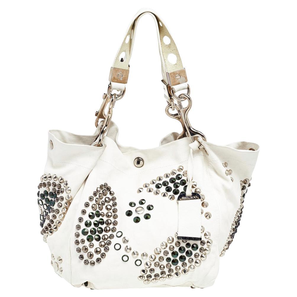 Jimmy Choo White Zebra Print Calfhair and Leather Flap Chain Shoulder Bag For Sale at 1stDibs