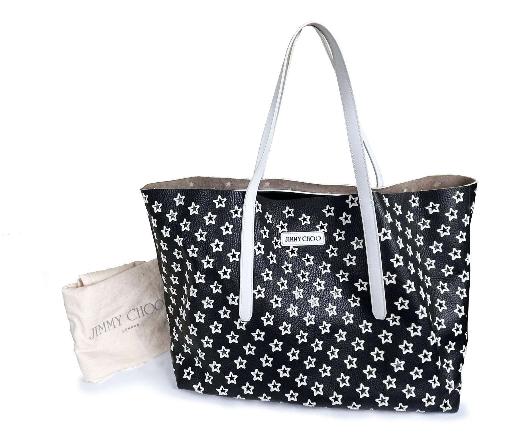 Jimmy Choo White Star Black Large Tote

*Marked Jimmy Choo
*Made in Italy
*Comes with the original dustbag

-It is approximately 15.75
