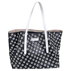 Jimmy Choo White Star Black Large Tote