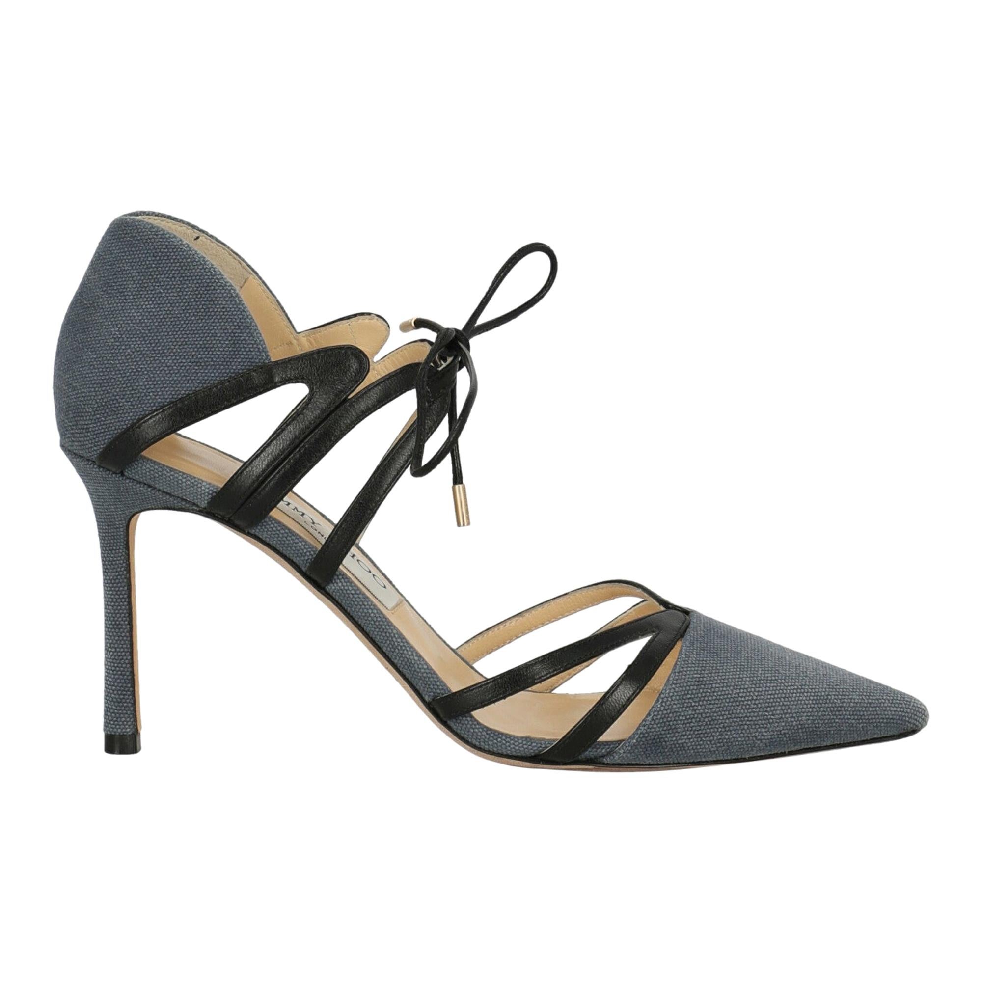 Jimmy Choo Woman Pumps Black Fabric IT 39 For Sale