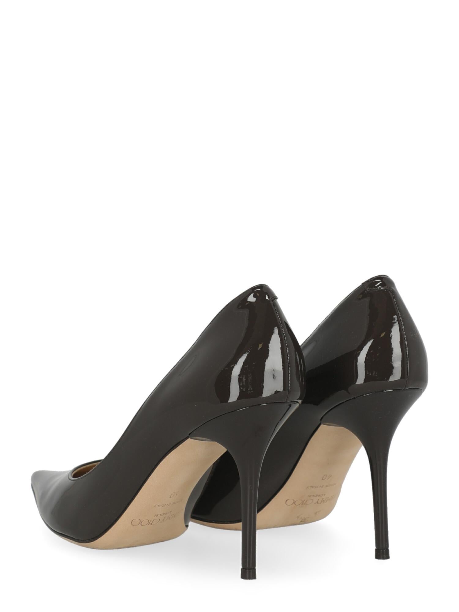 Black Jimmy Choo Woman Pumps Brown Leather IT 40 For Sale