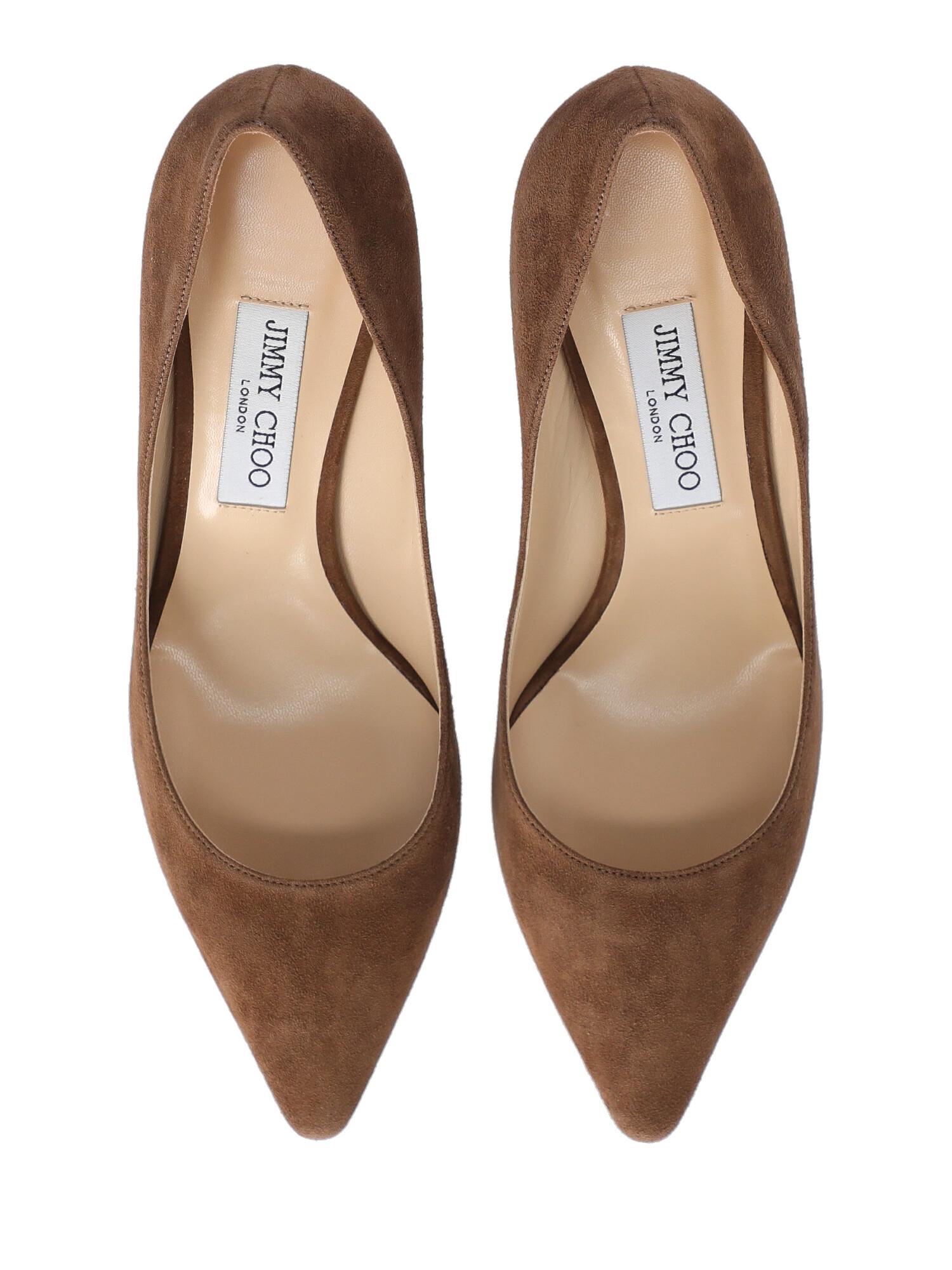 Jimmy Choo Woman Pumps Brown Leather IT 41 For Sale 2