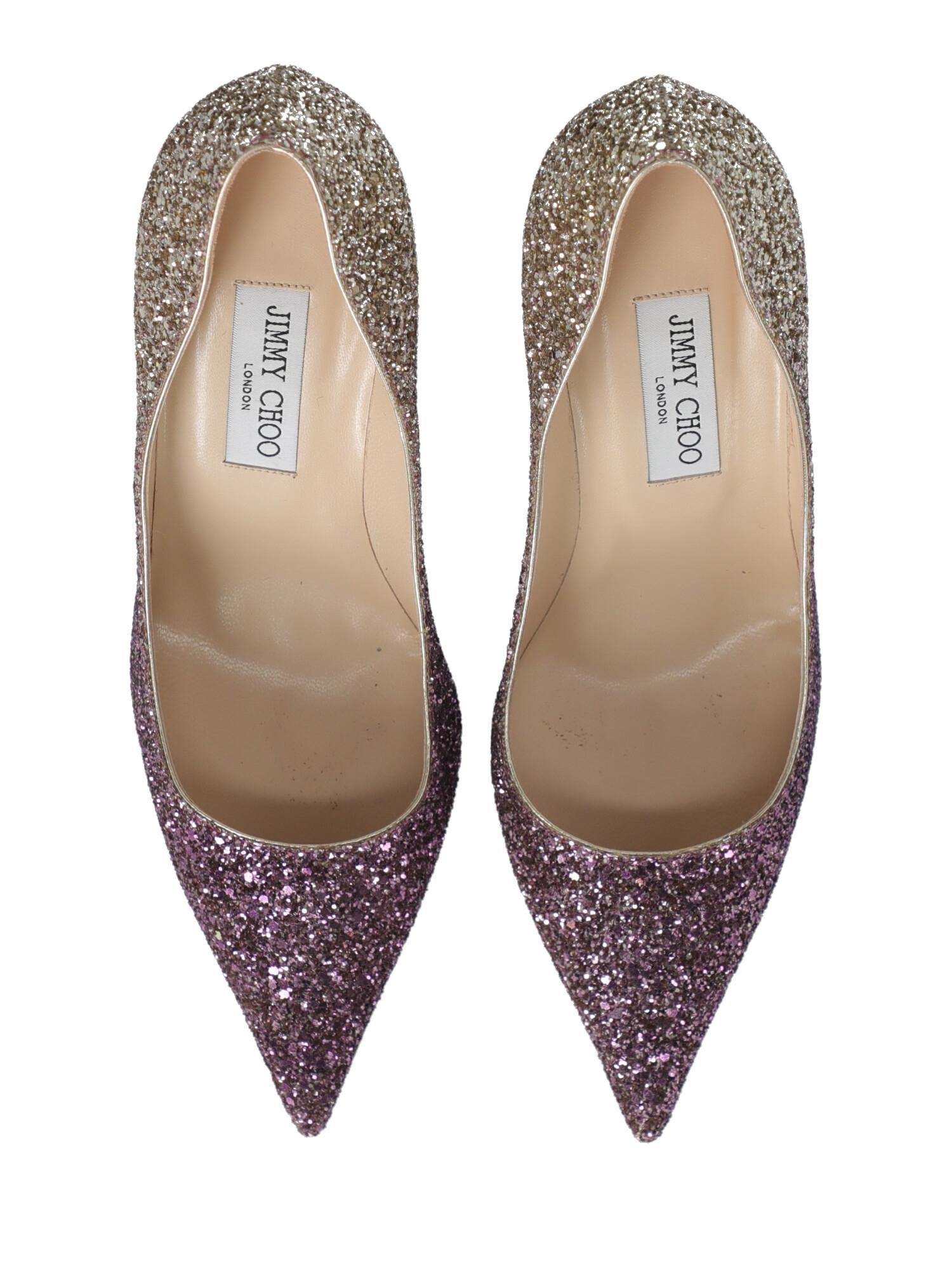 Jimmy Choo Woman Pumps Gold Leather IT 41 For Sale 1