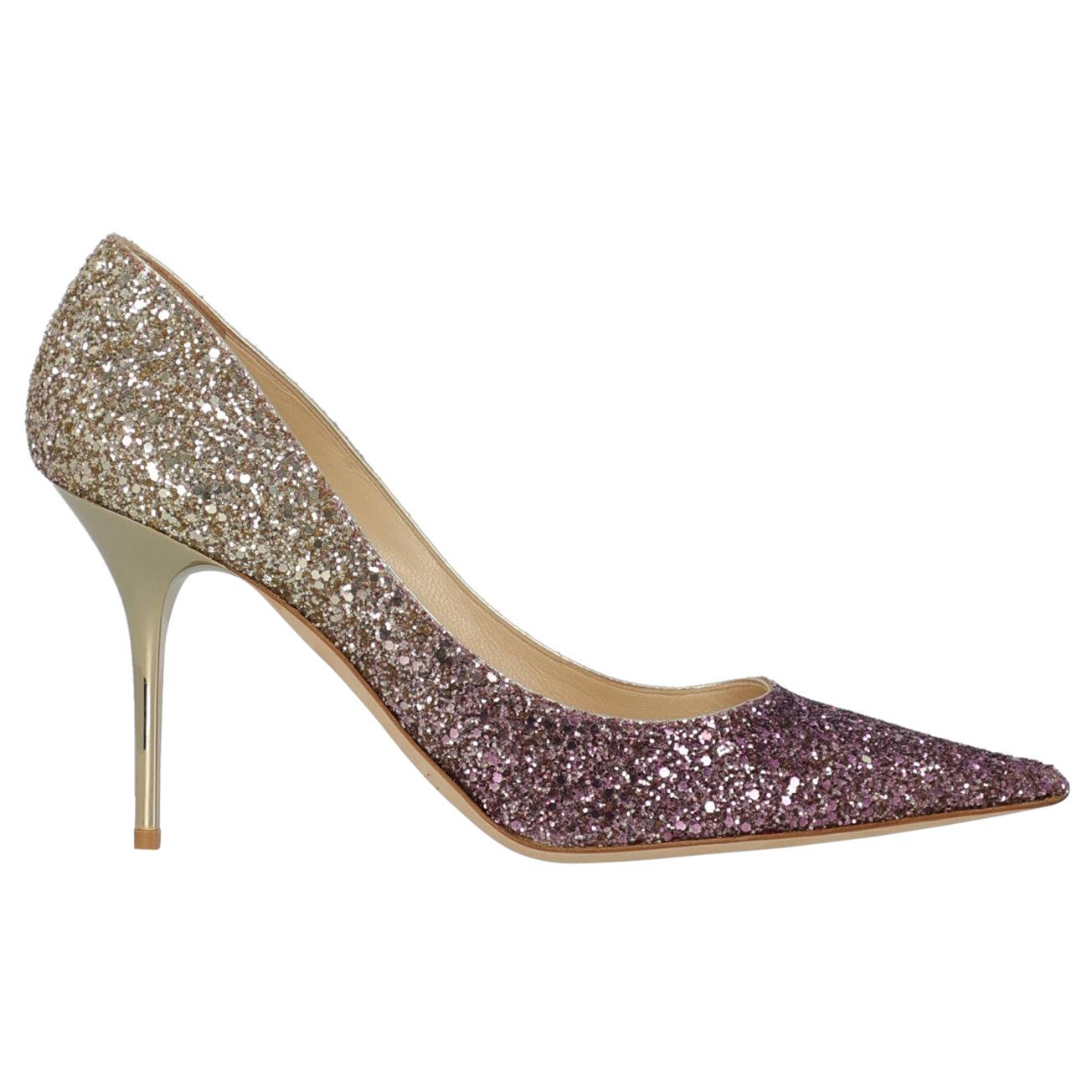 Jimmy Choo Woman Pumps Gold Leather IT 41 For Sale