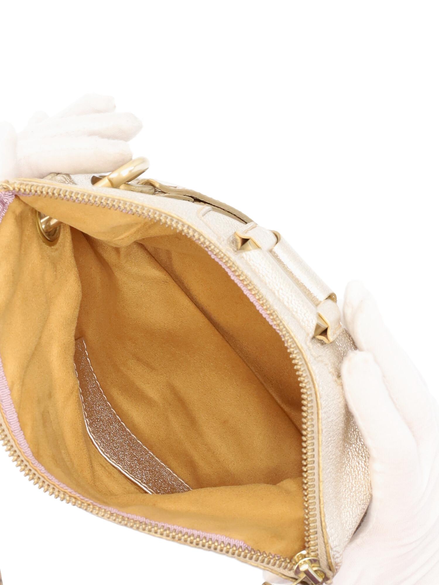 Jimmy Choo Women Handbags Gold Leather  For Sale 2