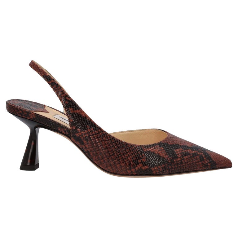 Jimmy Choo Women Pumps Brown Leather EU 36 For Sale at 1stDibs
