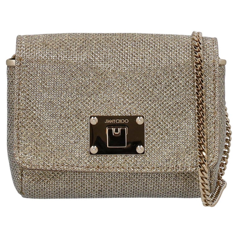 Jimmy Choo Women Shoulder bags Gold Leather For Sale at 1stDibs