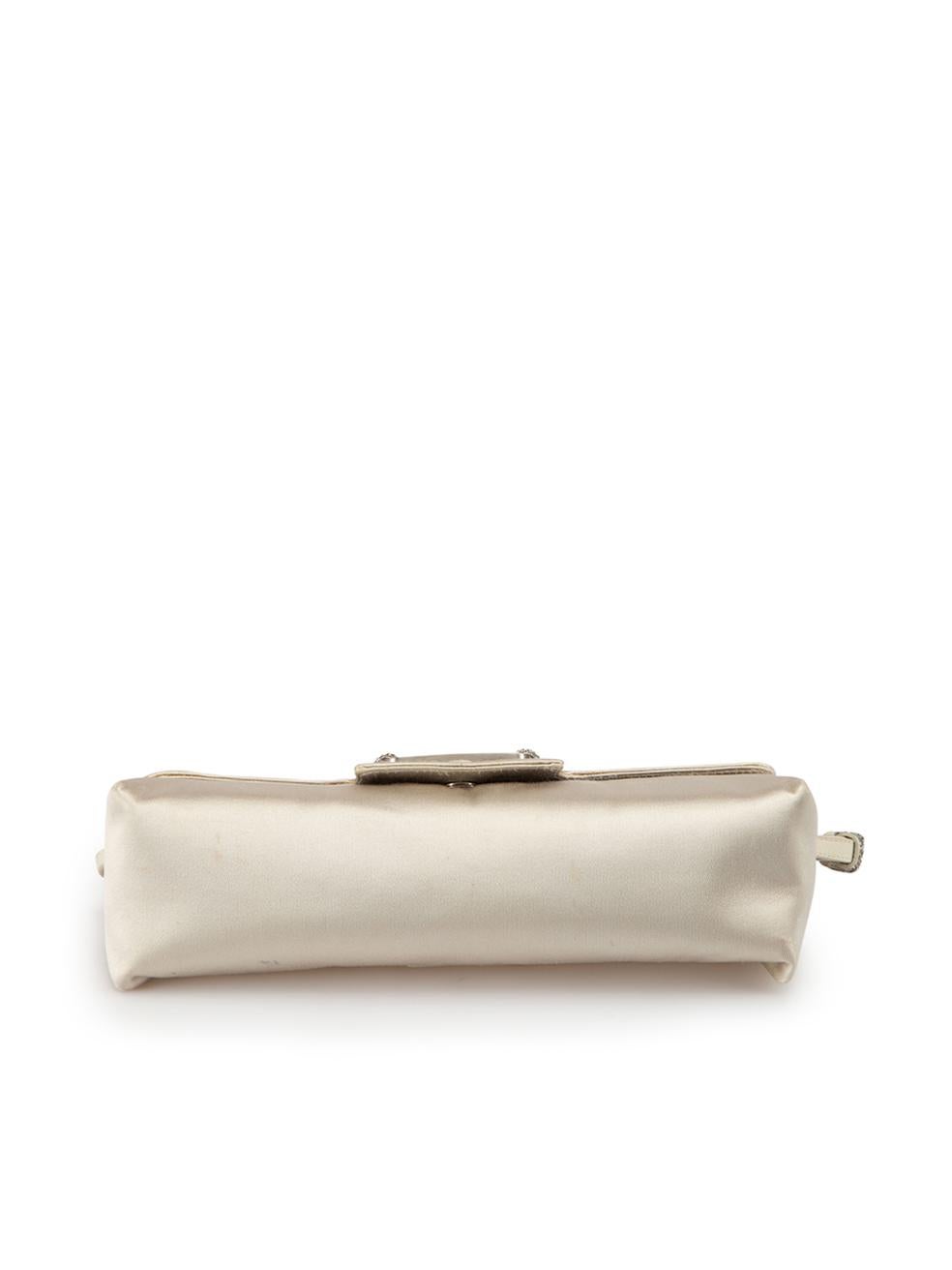 Jimmy Choo Women's Ivory Silk Crystal Cosmo Shoulder Bag 1