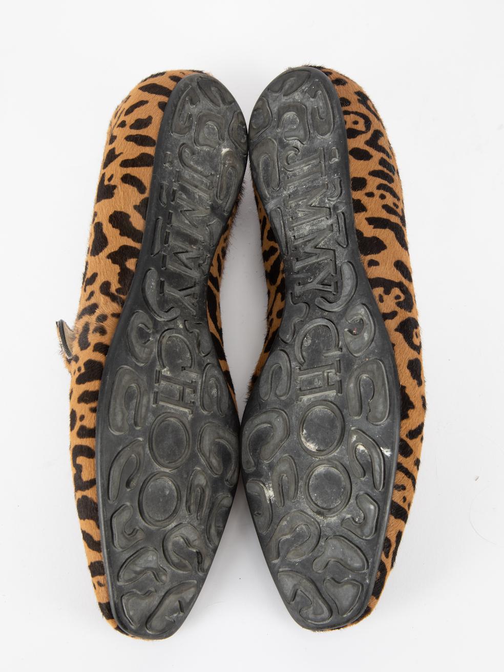 Jimmy Choo Women's Leopard Print Ponyhair Loafers 1
