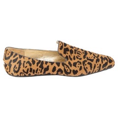 Jimmy Choo Women's Leopard Print Ponyhair Loafers