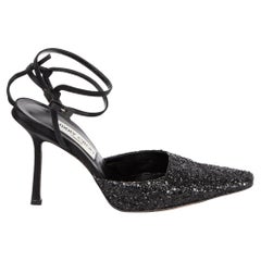 Jimmy Choo Women's Point Toe Glitter Heel