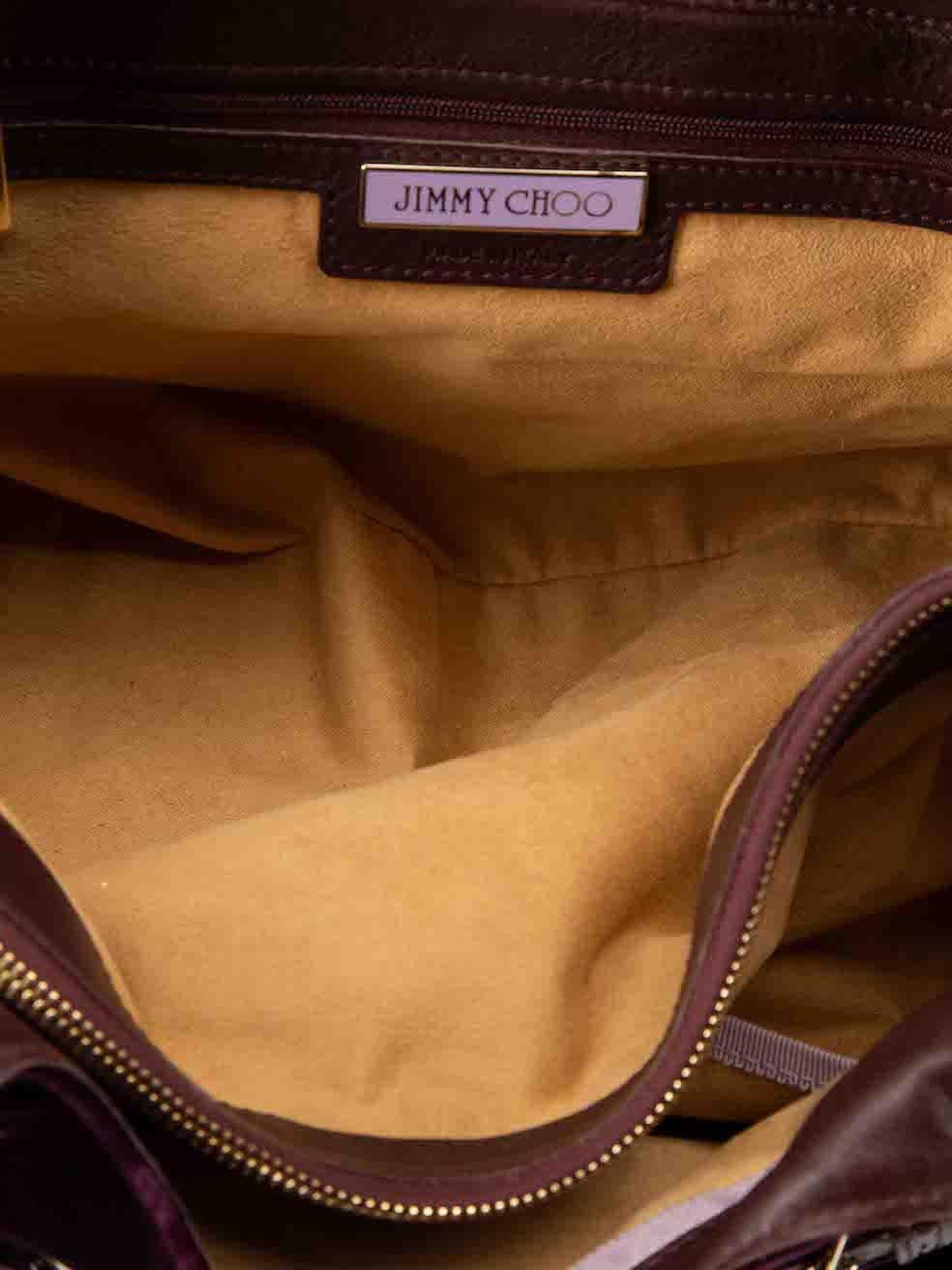 Jimmy Choo Women's Purple Velvet Riki Shoulder Bag 1