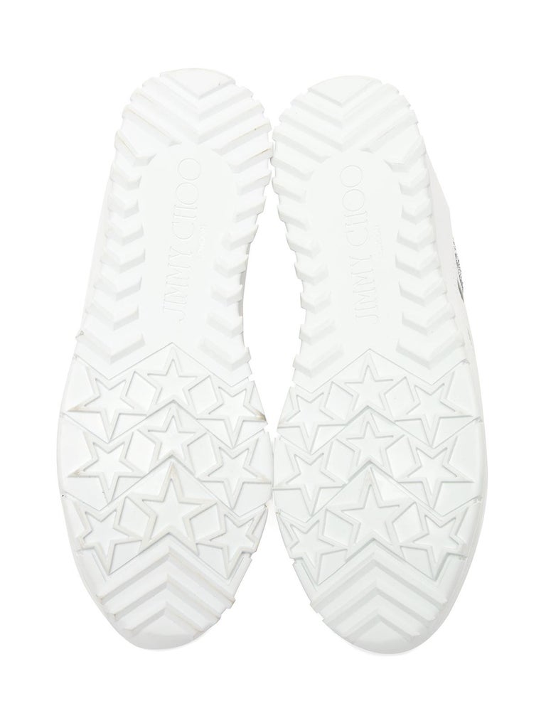Jimmy Choo Women's Seattle Glitter Leather Sneakers For Sale at 1stDibs