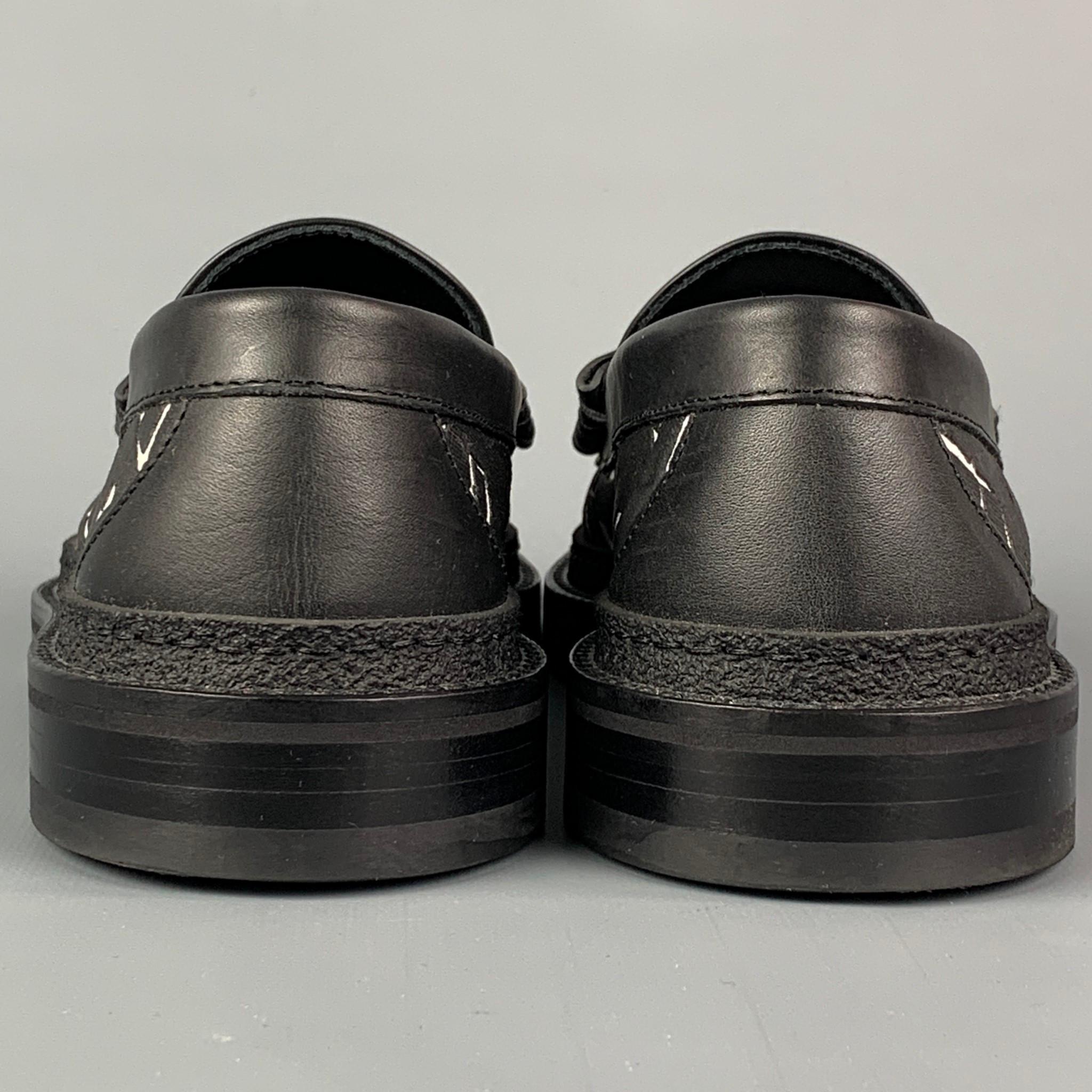 JIMMY CHOO x Eric Haze Kollektion kuratiert von Poggy Größe 7,5 Schwarz & Weiß Loafer 1