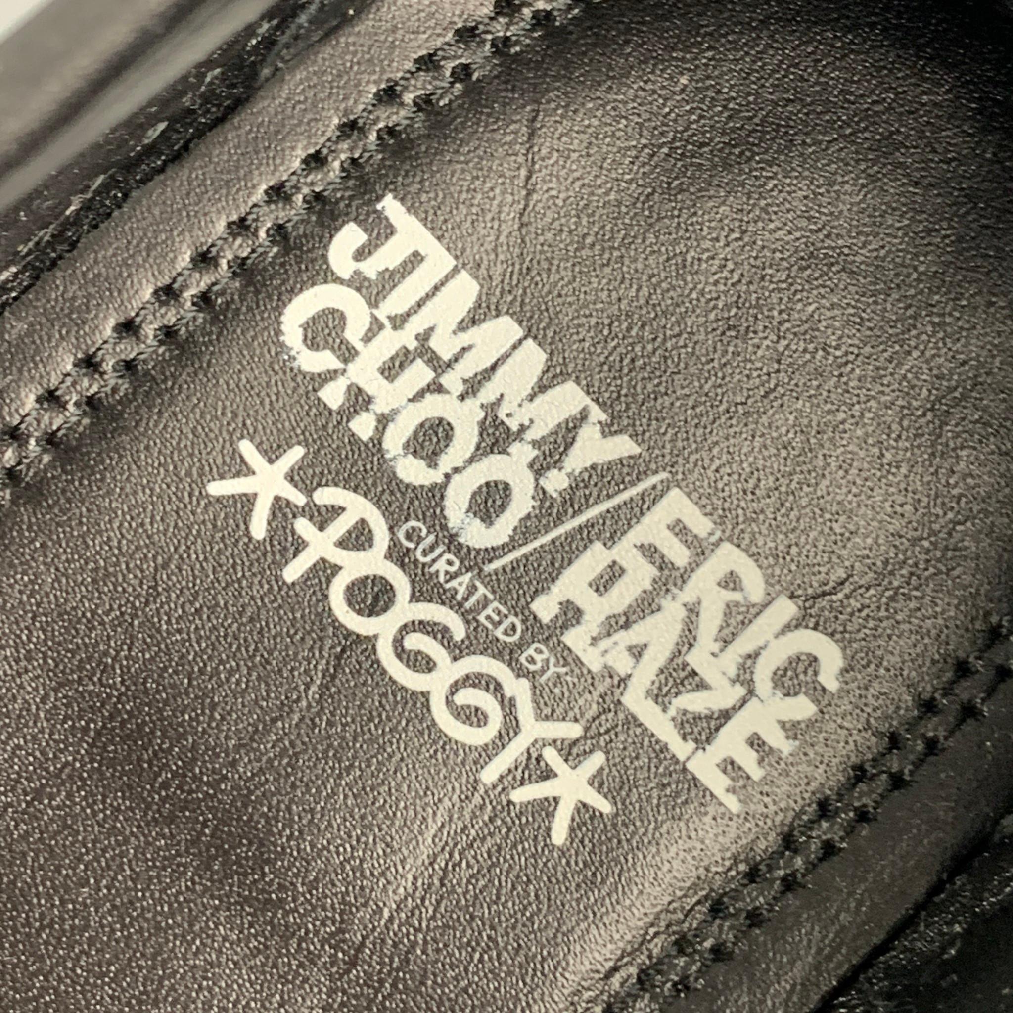 JIMMY CHOO x Eric Haze Kollektion kuratiert von Poggy Größe 7,5 Schwarz & Weiß Loafer 2