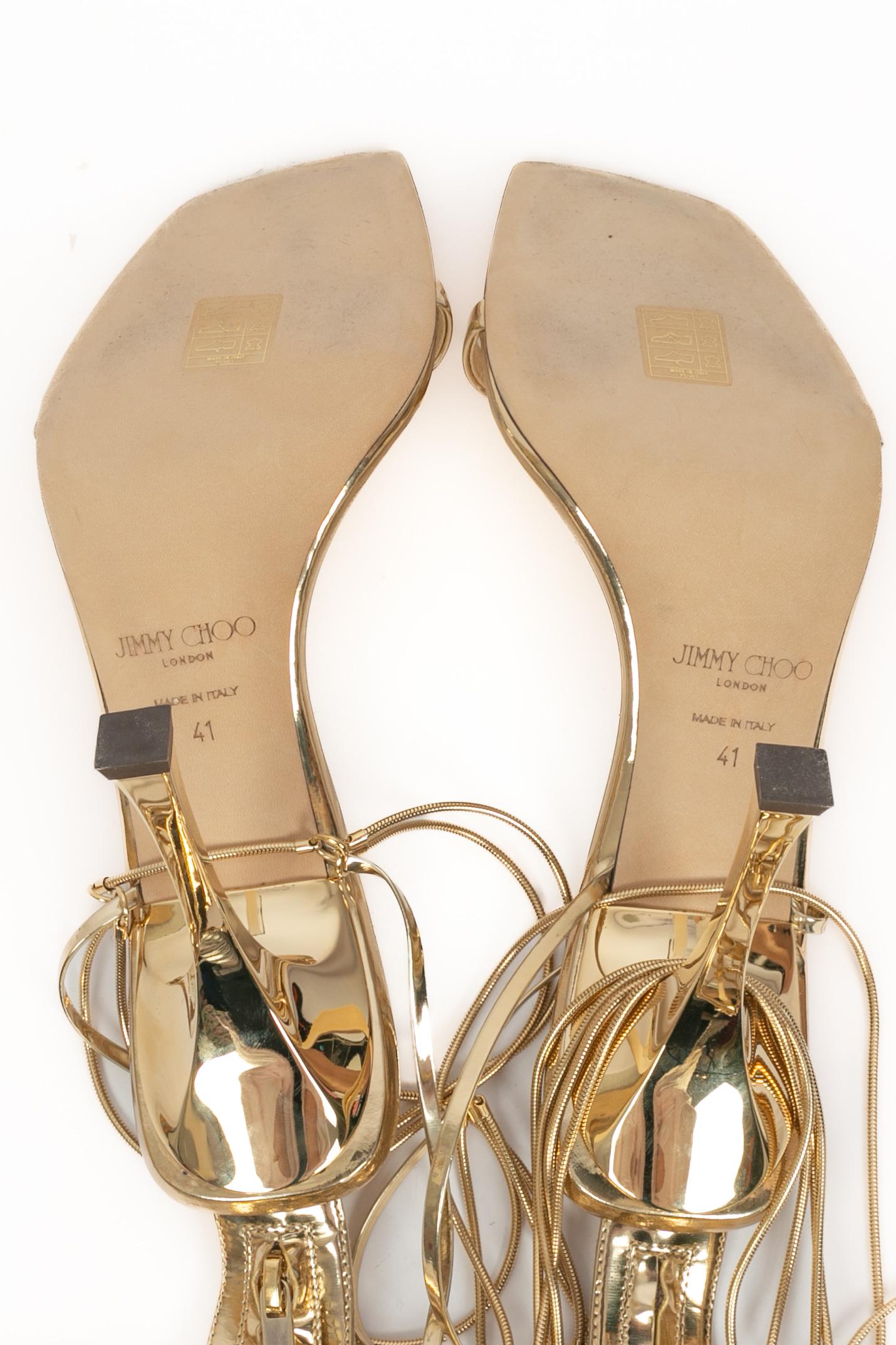 Jimmy Choo x Mugler 2022 sandals For Sale 7
