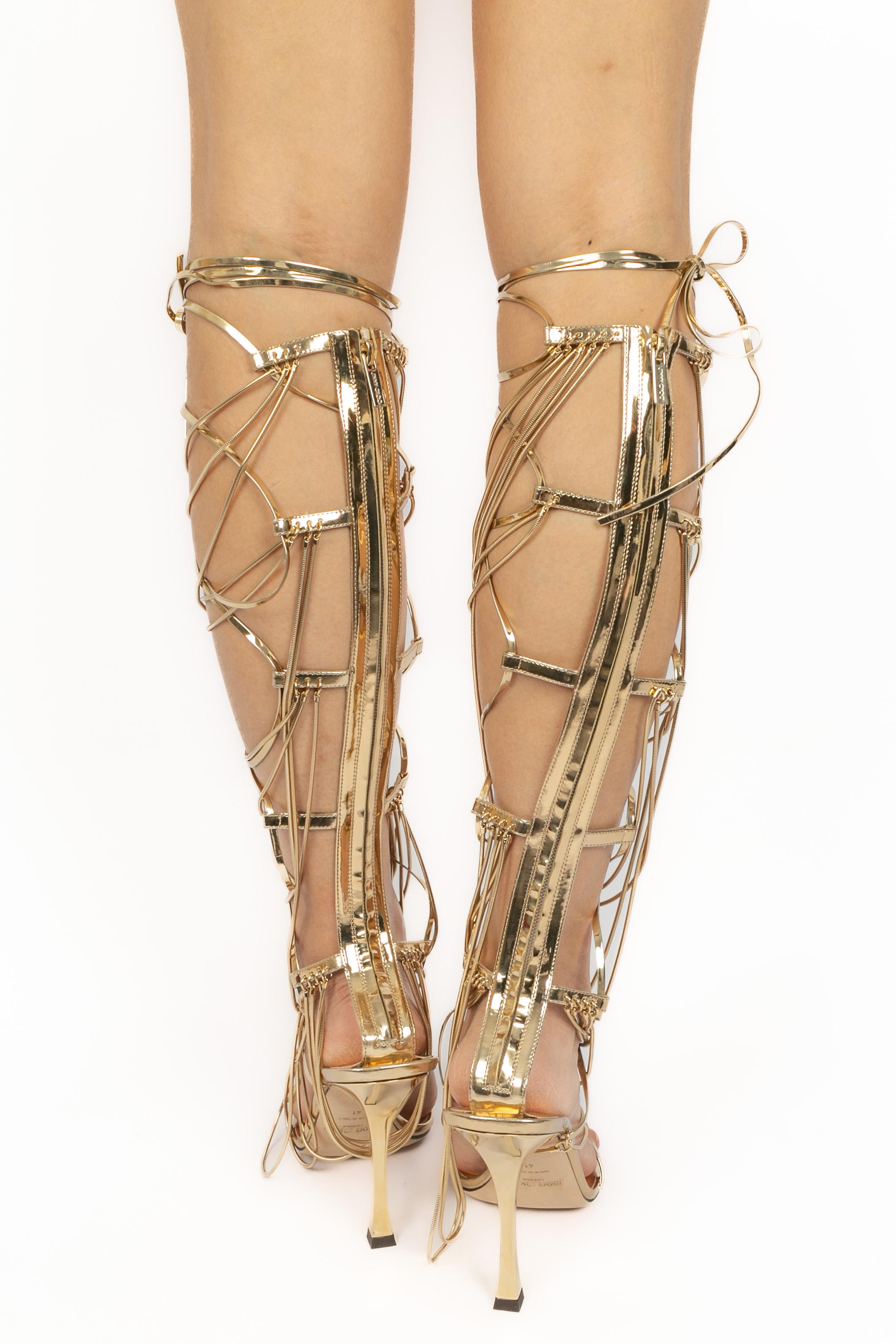 Jimmy Choo x Mugler 2022 sandals In Excellent Condition For Sale In SAINT-OUEN-SUR-SEINE, FR