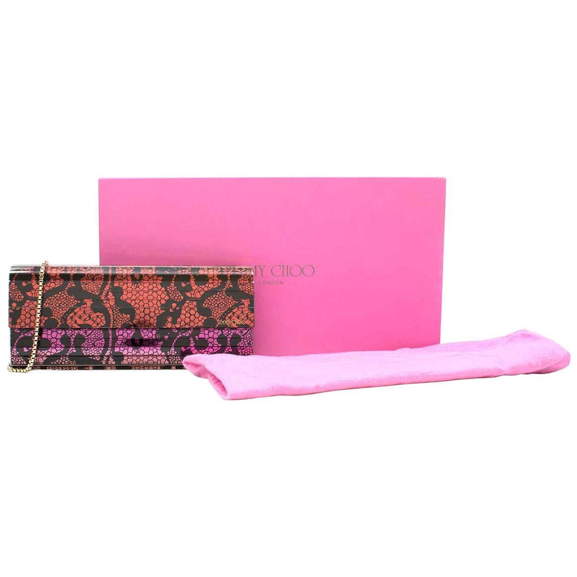 Jimmy Choo x Rob Pruitt Sweetie Lace Mirror Clutch Bag