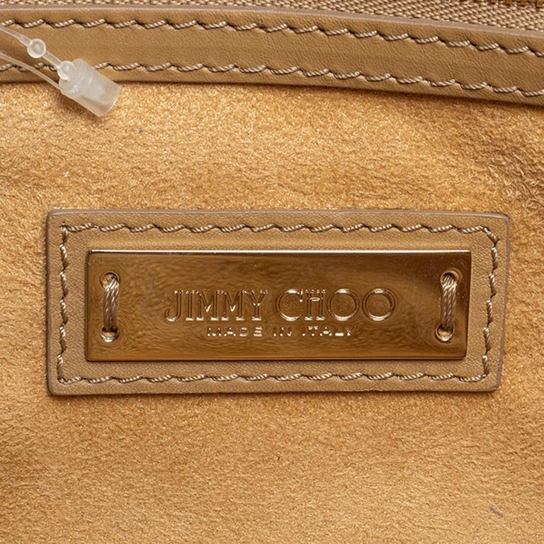 Jimmy Choo Zebra Print Calfhair, Patent and Leather Flap Chain Shoulder