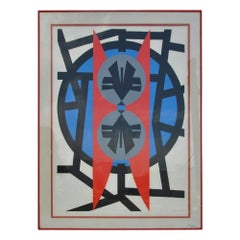 Used Jimmy Ernst Lithograph Plate V, 1970